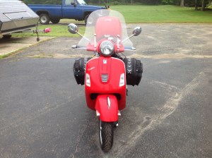 front view of luggage