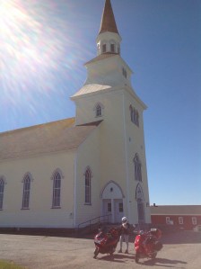 Acadian church along the Evangeline Trail